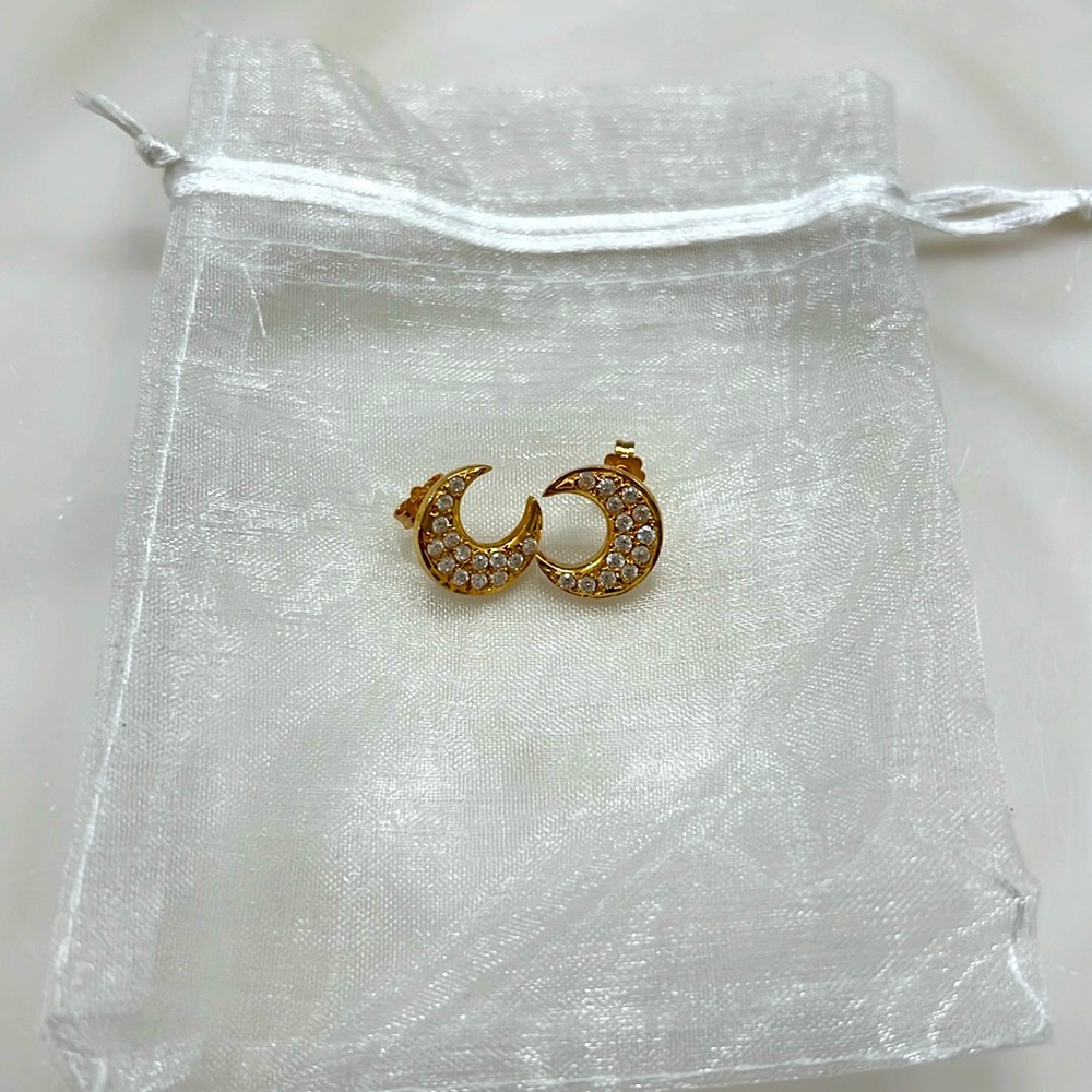 18 carats gold new earrings